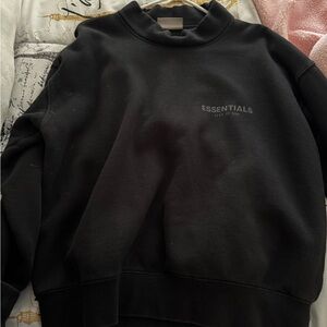 Essentials Fear of God Black Sweatshirt
